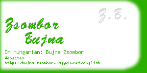 zsombor bujna business card